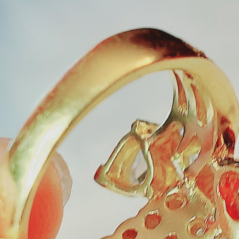 Authentic ruby and diamond ring - Picture 6 of 6